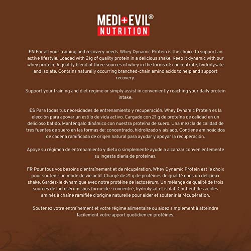 Medi-Evil Nutrition Whey Dynamic Protein, Cookies and Cream Flavour, 2kg, 66 Servings Medi-Evil Nutrition