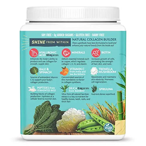 Sunwarrior Plant-Based Vegan Youthful Beauty Collagen Building Protein Peptides - AB Mystery