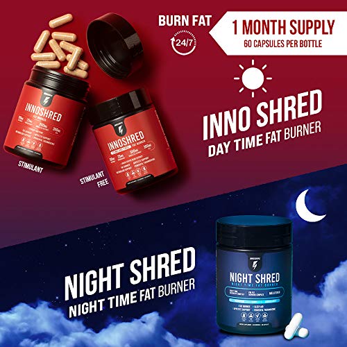 Inno Shred - Day Time Fat Burner | 100mg Capsimax, Grains of Paradise, Organic Caffeine - AB Mystery