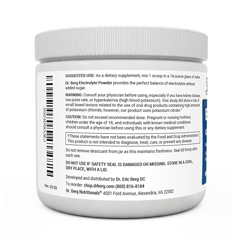 Dr. Berg Hydration Keto Electrolyte Powder - Enhanced w/ 1,000mg of Potassium & Real - AB Mystery