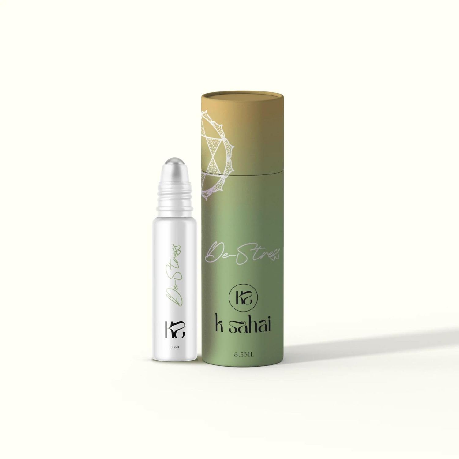 KSAHAI De-Stress Essential Oil Roll-On [8ml] Organic Jojoba, Lavender, Ylang-Ylang Oil - AB Mystery