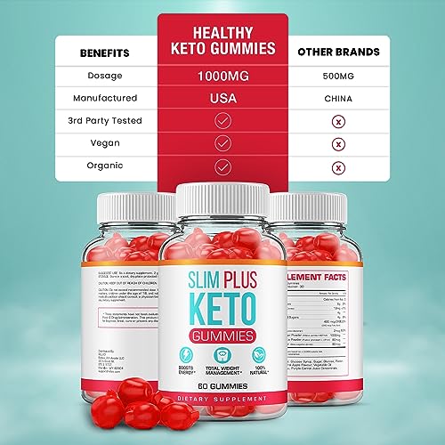 (5 Pack) Slim Plus Keto ACV Gummies - Official - Keto Slim Plus ACV Advanced Weight Loss - AB Mystery