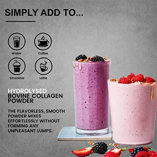 Vitazam Bovine Collagen Peptides - Hydrolyzed Type 1 & 3 Collagen Powder Protein Supplement for Healthy - AB Mystery