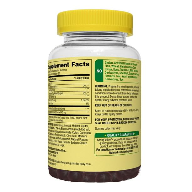 IKJ Zero Sugar Complete Menopause Support Vegetarian Gummies, 60 Count - AB Mystery