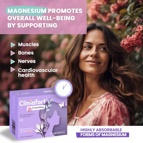 ClimaFort® CronoMag | Magnesium for Women in Menopause | The Right Magnesium at The Right time - AB Mystery