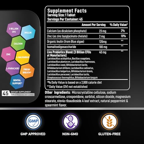 BIOACTIVE LABS Fertility Supplements for Men and Dental Probiotics in Tins Male Bundle BIOACTIVE LABS