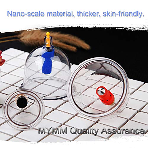 MYMM 12 Cupping Cups Sets Biomagnetic Traditional Professional Chinese Therapy Massage - AB Mystery