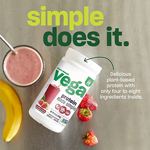 Vega Protein Made Simple Protein Powder, Vanilla - Stevia Free, Vegan, Plant Based - AB Mystery