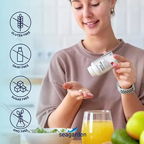 Seagarden Marine Collagen Capsules + Vitamin C | Collagen Peptides (Type I & III) - AB Mystery