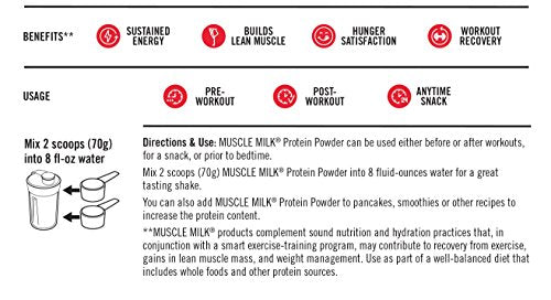 Muscle Milk Genuine Protein Powder, Chocolate, 4.94 Pound, 32 Servings, 32g Protein - AB Mystery