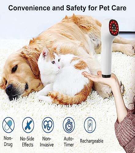 iKeener Handheld Light Therapy for Pain Relief,Portable Low-Level Light Therapy for Dogs and Humans - AB Mystery