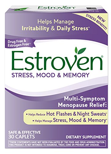 Estroven Stress Plus Mood & Memory | Menopause Relief Dietary Supplement | Safe Multi-Symptom Relief