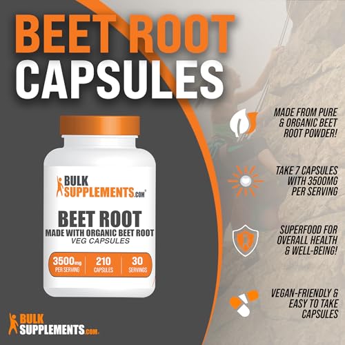 BULKSUPPLEMENTS.COM Beet Root Capsules - Beetroot Supplement, Beet Root Pills - AB Mystery