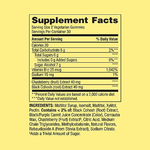 IKJ Zero Sugar Complete Menopause Support Vegetarian Gummies, 60 Count - AB Mystery