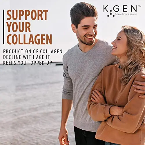 K-GEN™ Keto Collagen Protein Powder Natural Multi Collagen Chocolate Blend, Coconut MCT Vitamin C+B6 - AB Mystery