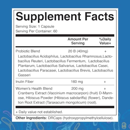 Vitamatic Vaginal Probiotics 20 Billions for Women pH Balance & Odor Control - AB Mystery