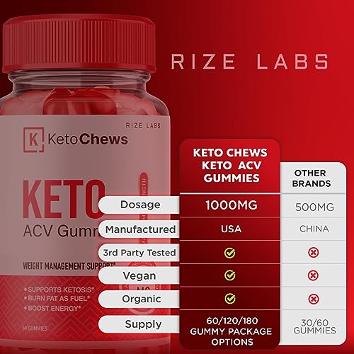(3 Pack) Keto Chews Gummies - Keto Chews ACV Gummies for Weight Loss 525 MG