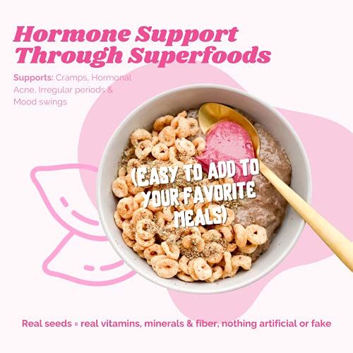 Funk It Wellness Seed Cycling Kit | Organic PMS Relief | Monthly Supply | Soothe Cramps, Hormonal Acne - AB Mystery