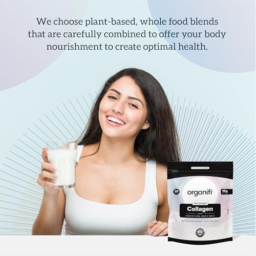 Organifi Collagen Powder - Fuller Hair, Stronger Nails, and Radiant Skin - Replenish - AB Mystery