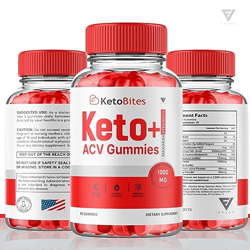 (2 Pack) Keto Bites ACV Gummies, KetoBites Keto ACV Gummies Advanced Weight Loss