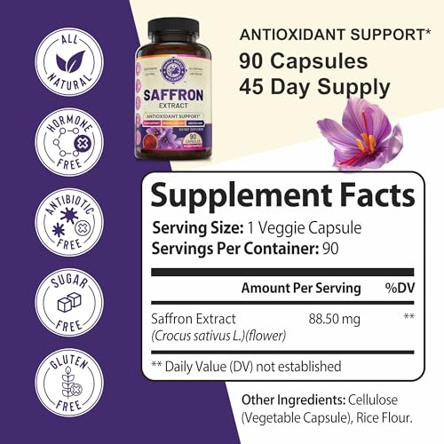 100% Pure Saffron Extract - Metabolism Booster & Natural Appetite Suppressant for Weight Loss - AB Mystery