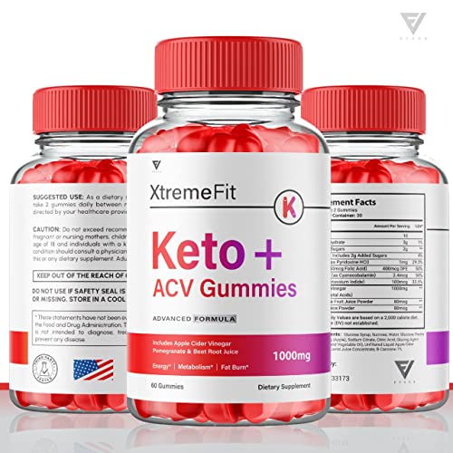 (2 Pack) Xtreme Fit Keto ACV Gummies Extreme Fit Keto Gummies for Weight Loss, Xtream