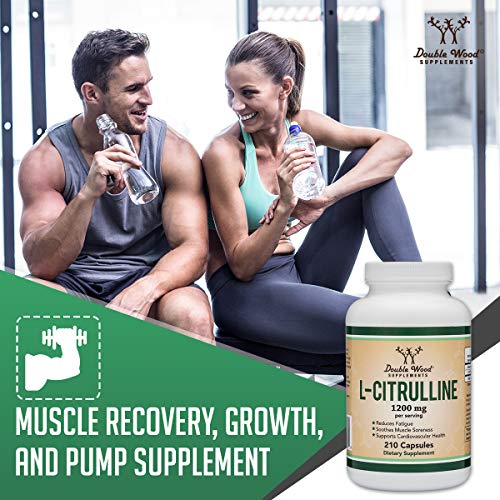 L Citrulline Capsules 1,200mg Per Serving, 210 Count (L-Citrulline Increases Levels - AB Mystery
