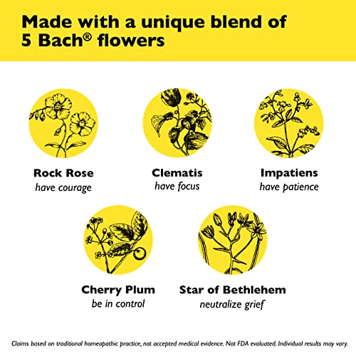 Bach RESCUE PEARLS, Natural Orange Vanilla Flavor, Natural Stress Relief, Homeopathic Flower Essence - AB Mystery