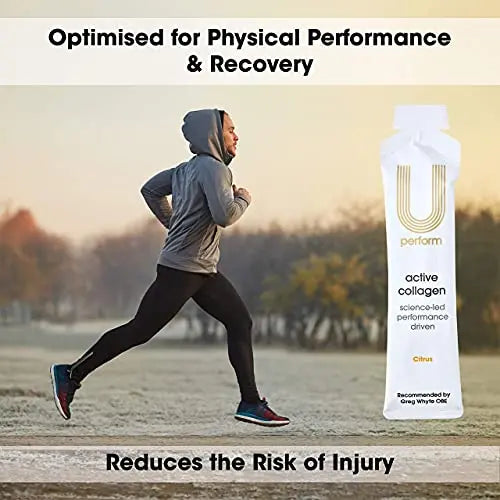 U Perform - Sports Muscle Recovery Supplement - High Protein Liquid Collagen Drink - Great for Joints Repair - Citrus Tasting and Natural Ingredients Based (8000mg) (14 sachets) - AB Mystery
