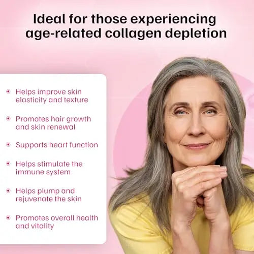 Meno II PRO Glow Marine Collagen Powder 10,000mg - High-Potency Supplements for Women Skin Hydration - AB Mystery