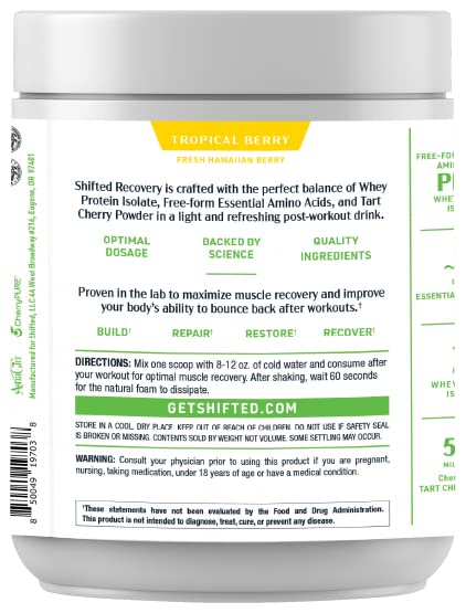 SHIFTED Whey Protein Isolate Protein Powder Post Workout Recovery Drink Mix - AB Mystery