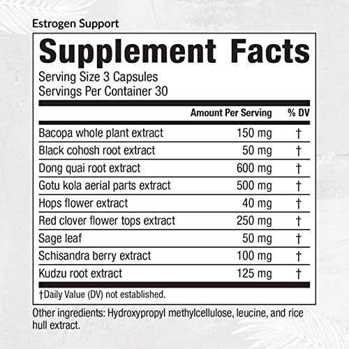 Equilife - Estrogen Support, Herbal Hormone Supplement, Helps Promote Natural Energy, Improved Mood - AB Mystery