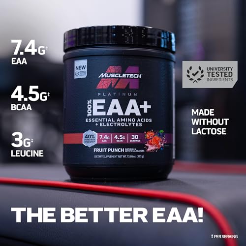 MuscleTech | Platinum 100% EAA+| Essential Amino Acids| Muscle Strength Builder - AB Mystery