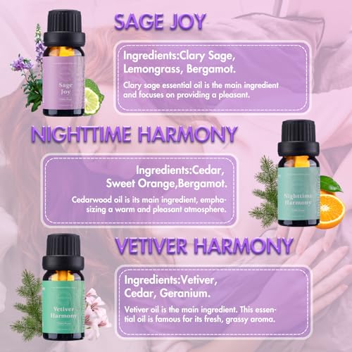 WECONA Essential Oils for Diffusers For Home - Dreamland Slumber Aromatherapy Oils Set - AB Mystery