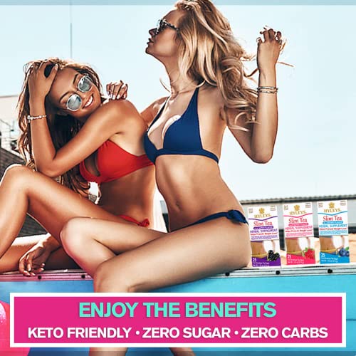 Hyleys Slim Tea Goji Berry Flavor - Weight Loss Herbal Supplement Cleanse and Detox - AB Mystery