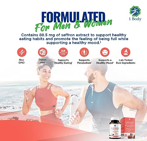 1 Body Saffron Extract 8825 – Antioxidant & Mood Support Saffron Supplement - AB Mystery