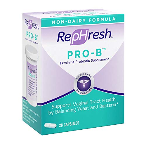 NEW RepHresh Pro-B Feminine Probiotic Supplement Non- Dairy Formula/Vegetarian Capsule, 28ct - AB Mystery