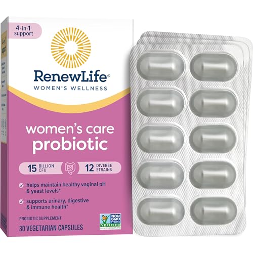 Renew Life Women's Probiotic Capsules, Supports pH Balance for Women, Vaginal, Urinary - AB Mystery