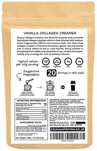 Collagen Coffee Creamer | Keto & Paleo | Premium Hydrolysed Collagen Peptides & Coconut MCT - AB Mystery