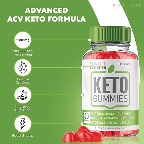 (2 Pack) SlimLife Keto Gummies, SlimLife Evolution Keto Gummies for Advanced Weight Loss