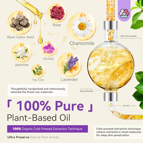 SAVILAND Essential Oils for Cuticle Nails: 100% Pure Natural Essential Oil Tea Tree Lavender Jasmine - AB Mystery