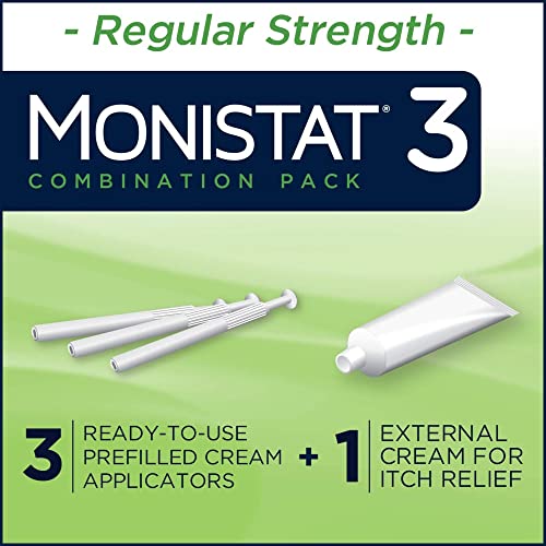 Monistat 3 Day Yeast Infection Treatment for Women, 3 Miconazole Pre-Filled Cream Applicators & External - AB Mystery