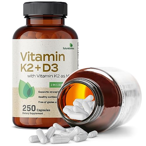 Futurebiotics Vitamin K2 (MK7) with D3 Supplement - Non-GMO Formula - 5000 IU Vitamin - AB Mystery