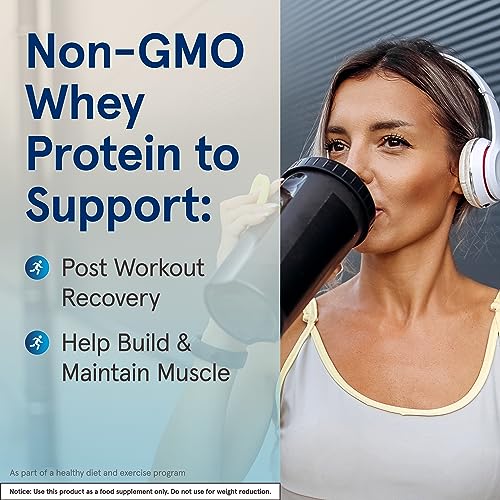 Jarrow Formulas Whey Protein With 18 g of Protein, 3.8 g of BCAAs, & Glutamine, Dietary - AB Mystery