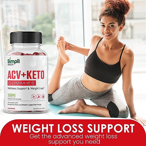 Nutrocell Simpli Health ACV Ketos Gummies Keto Apple Cider Vinegar 1050mg - AB Mystery