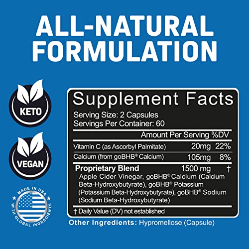 Herbtonics Apple Cider Vinegar Capsules Plus Keto BHB | Fat Burner & Weight Loss - AB Mystery