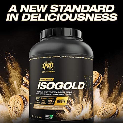 PVL ISO Gold – Grass Fed - Premium Isolate 100% Whey Protein Shake - Orange Krush'd - 908 g PVL