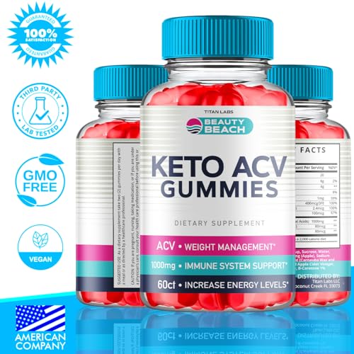 (5 Pack) Beauty Beach Keto ACV Gummies, Beauty Beach Keto ACV Gummies Advanced - AB Mystery
