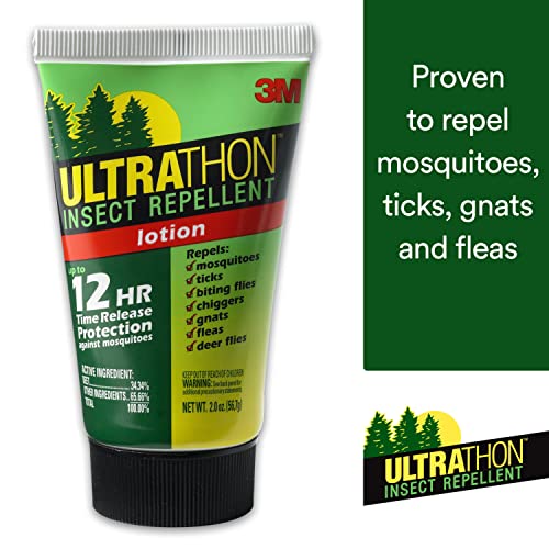 3M Ultrathon Insect Repellent Lotion, Splash and Sweat Resistant, 2 Oz - AB Mystery